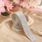 3 Yards Self Adhesive Rhinestone Strips Diamond Bling Crystal Ribbon Sticker Wrap for Craft Jewel Tape Roll with 2 mm Rhinestones for DIY Car Phone Christmas Decoration (Silver,1.06 Inch )